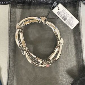 White House Black Market Silver stretch Bracelet